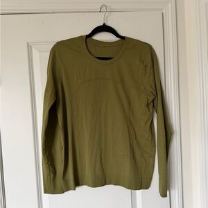 Lululemon Swiftly Relaxed Bronze Green Long Sleeve Shirt